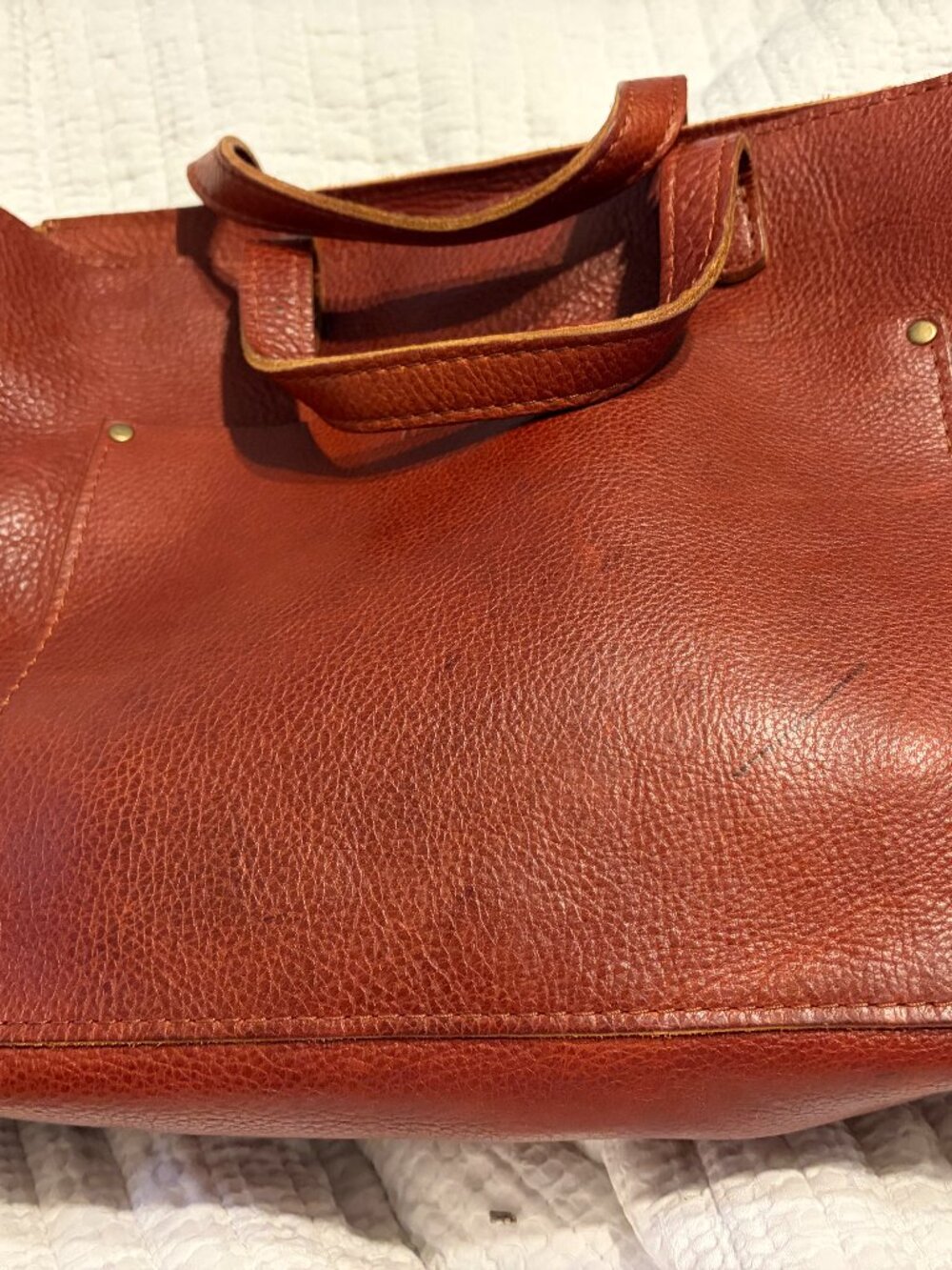 Portland Leather Goods Medium Crossbody bag: Cinnamon Bear